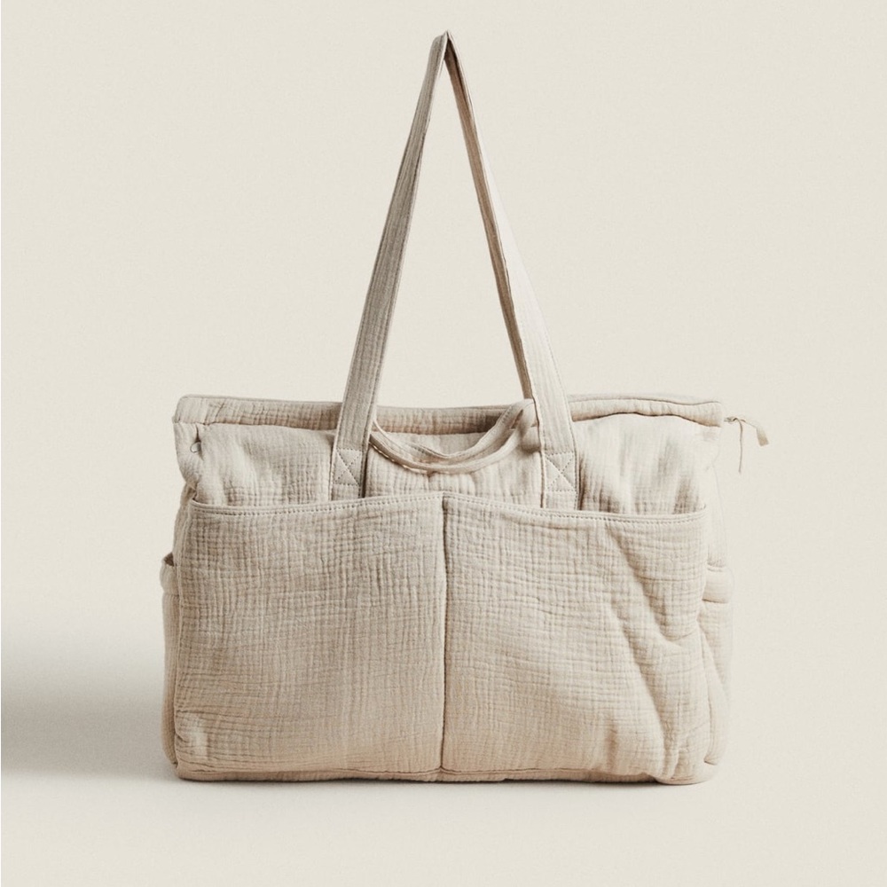 Zara baby muslin diaper bag